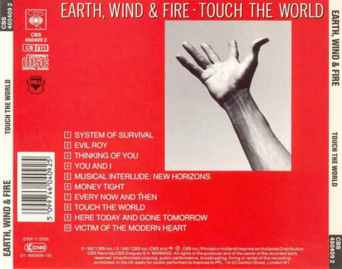Earth, Wind & Fire  Touch The World : Back